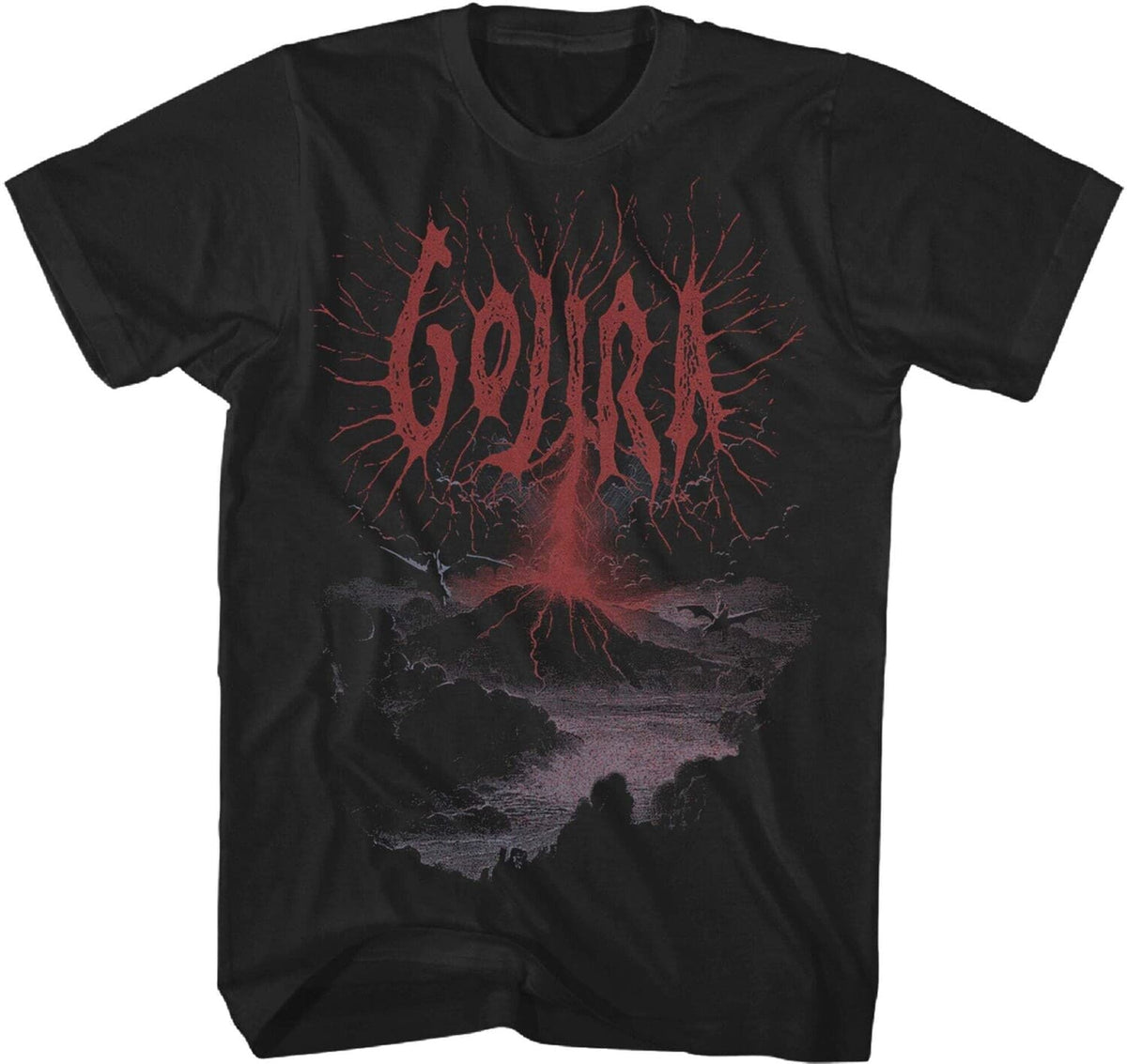 PopMarket - Gojira - Volcano T-Shirt - 3XL Black 23GOJ018A6 - APPAREL - Multicolor