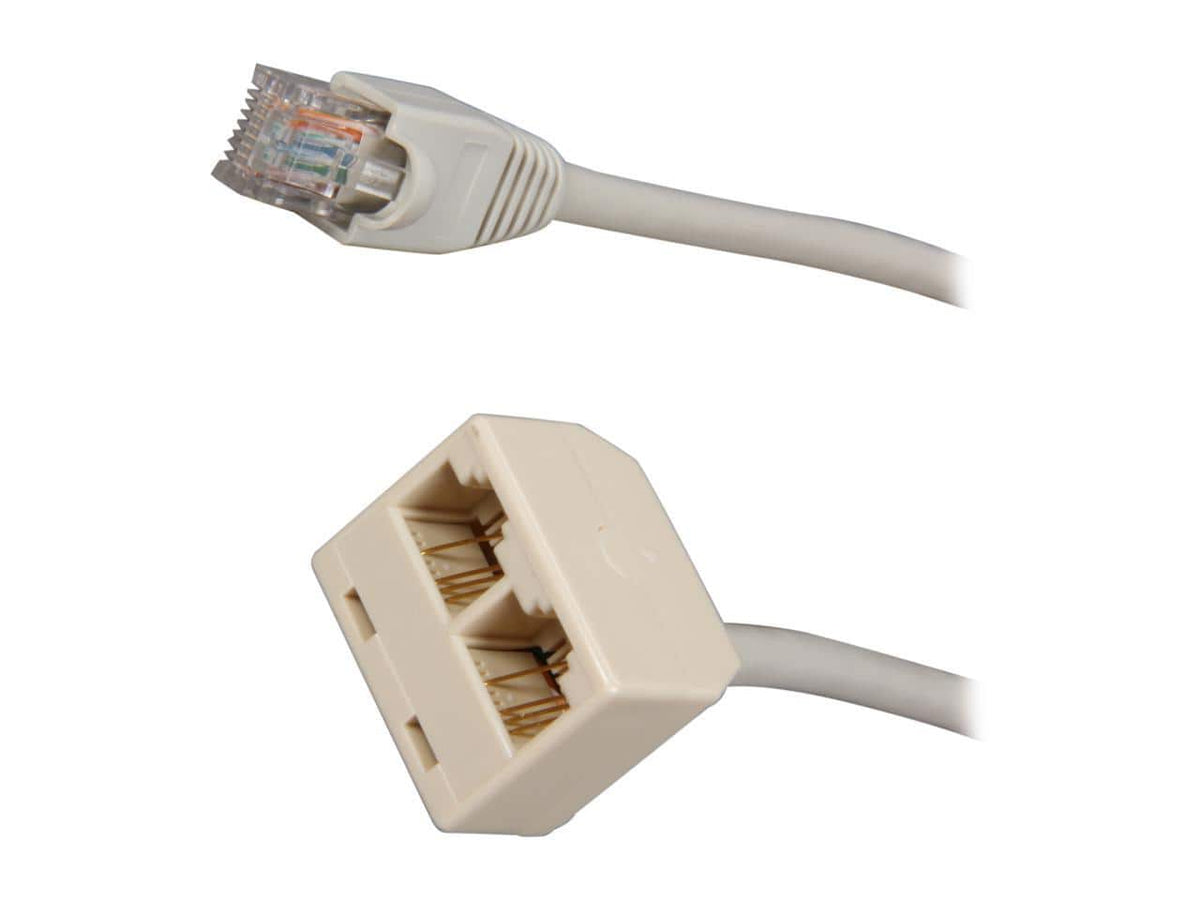 StarTech.com - RJ45SPLITTER 2-to-1 RJ45 Splitter Cable Adapter - M/F