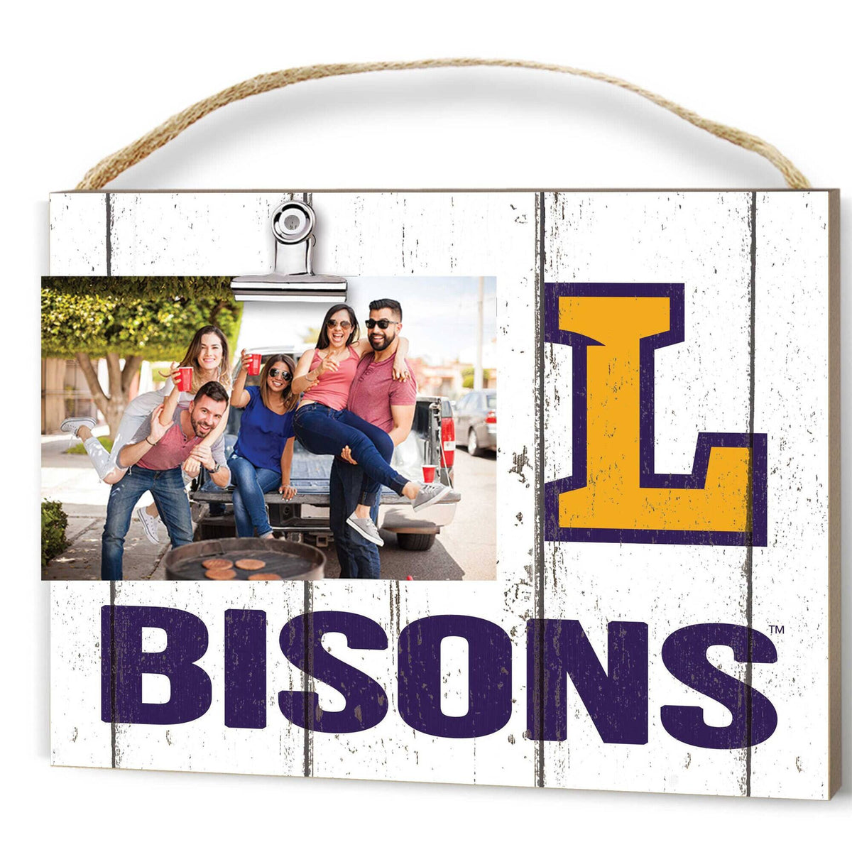 Jardine - Lipscomb Bisons 8" x 10" Weathered Clip It Frame - White