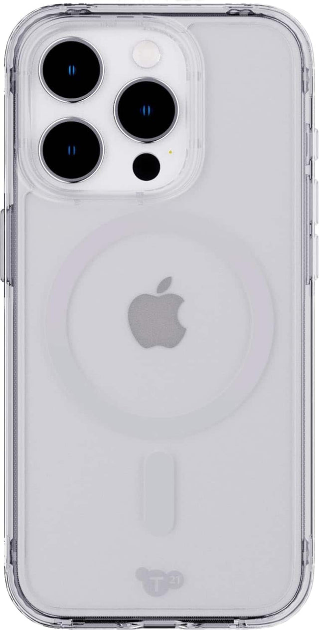 Front. Tech21 - Tech21 Evo clear MagSafe iPhone 15 Pro  - Clear case - Clear.
