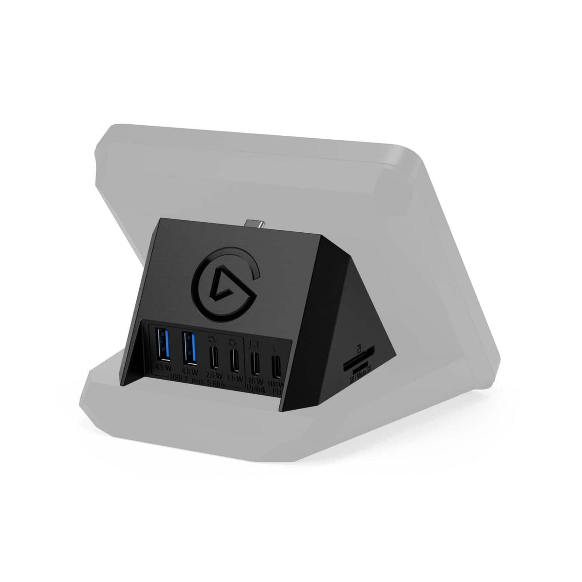 Elgato - USB Hub - For Stream Deck+ USB Microphone Interface and Customizable Audio Mixer - Black