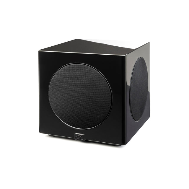 Front. MartinLogan - Abyss 10, 10” Hybrid, Powered Subwoofer, with Magnitude MT-1.6kW Amplifier, Sub Control App, and Wireless Built-In - Gloss Black.