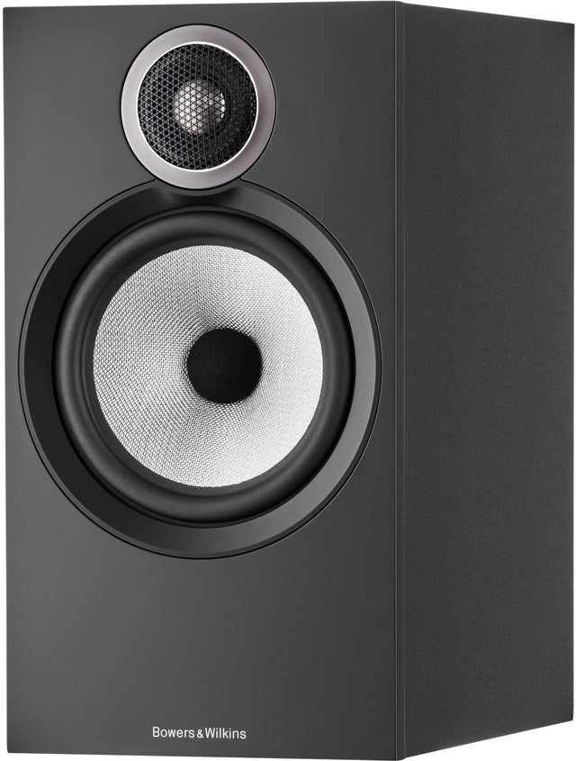Front. Bowers & Wilkins - 600 S3 Series Bookshelf Speaker with 1" Tweeter and 6.5" Midbass (Pair) - Black.