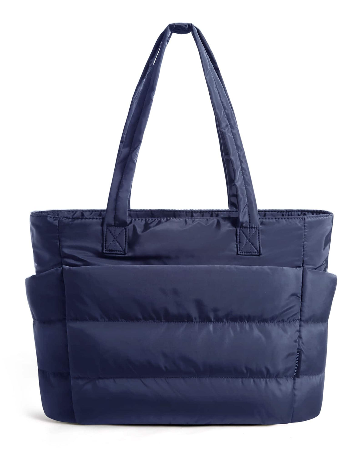 Bagsmart - Bubble 20L Puffy 15.6" Laptop Work Tote Bag, Lightweight Water-Resistant Puffer Travel Shoulder Bag for Women - Navy Blue