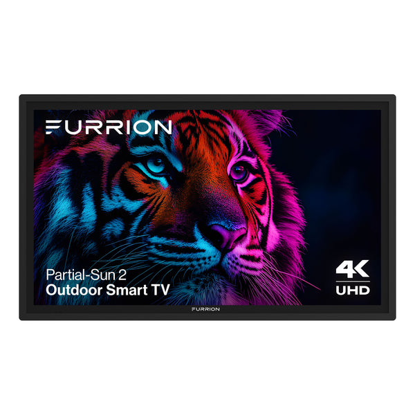 Furrion - Aurora 65" Partial-Sun 2 Outdoor Smart 4K LED Impact-Resistant Screen WiFi-Boosting Antennas 750 Nit