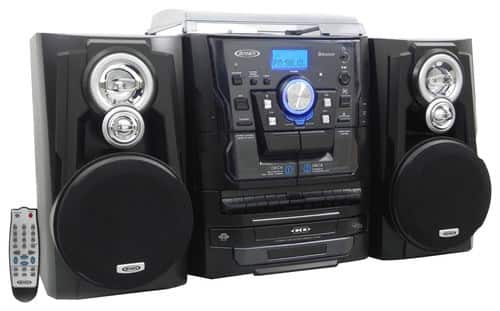 Jensen - 10W RMS 3-Disc Music System - Black