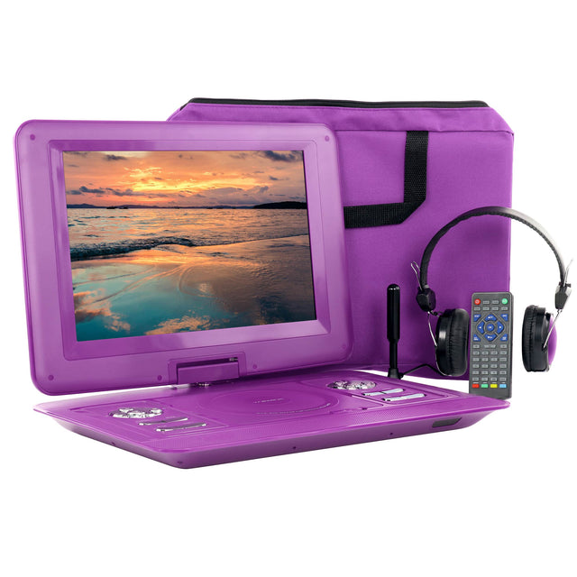 Front. Trexonic - Trexonic 15.4 Inch Portable TV+ DVD Player with Swivel TFT-LCD Screen and USB,SD,AV,HDMI Inputs - Purple.