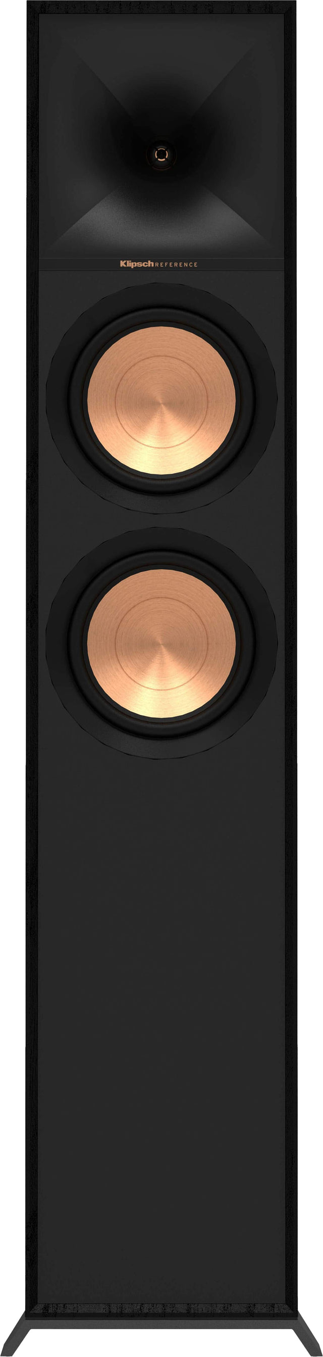 Front. Klipsch - Reference Series Dual 6-1/2" 400-Watt Passive 2-Way Floor Speaker (Each) - black.