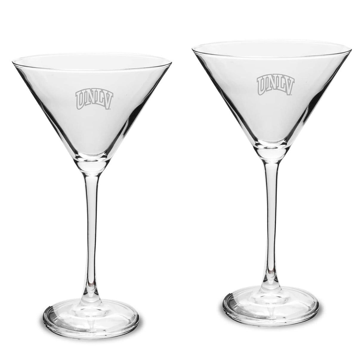 Jardine - UNLV Rebels Two-Piece Traditional 10oz. Martini Glass Set - Multicolor