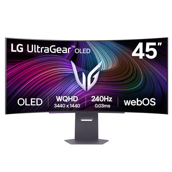 LG - UltraGear 45" OLED QHD 240Hz 0.03ms G-Sync/FreeSync Premium Pro Smart Gaming Monitor with DisplayHDR 400 TRUE - Black