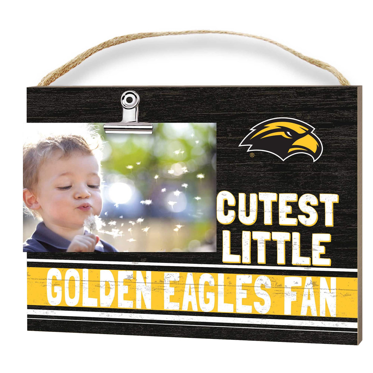 Jardine - Southern Miss Golden Eagles 8'' x 10'' Cutest Little Team Logo Clip Photo Frame - Black
