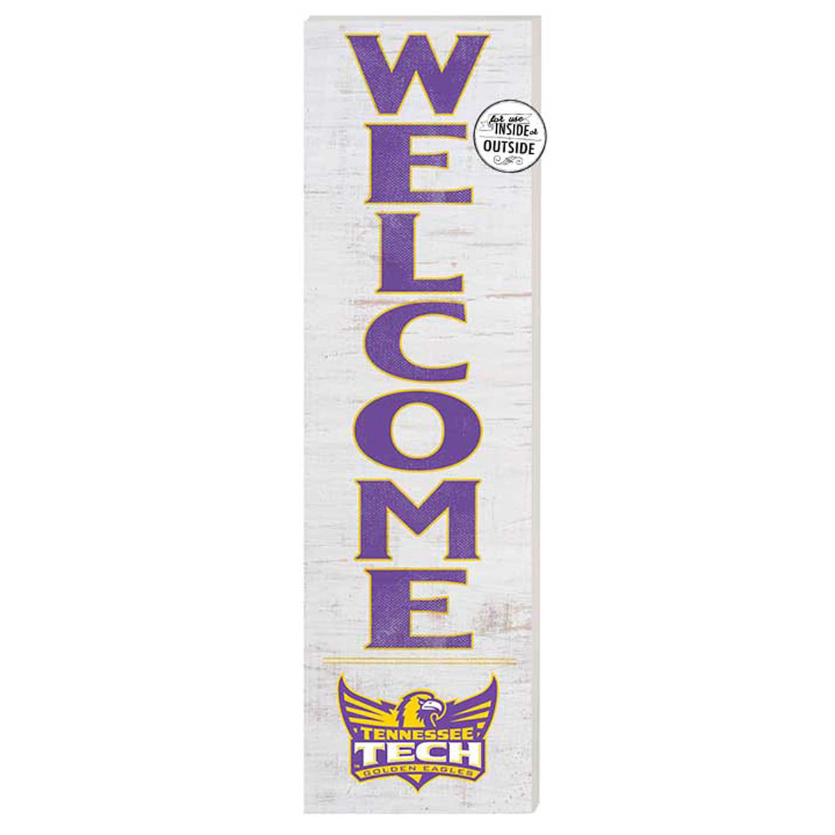 Jardine - Tennessee Tech Golden Eagles 10'' x 35'' Indoor/Outdoor Welcome Sign - White