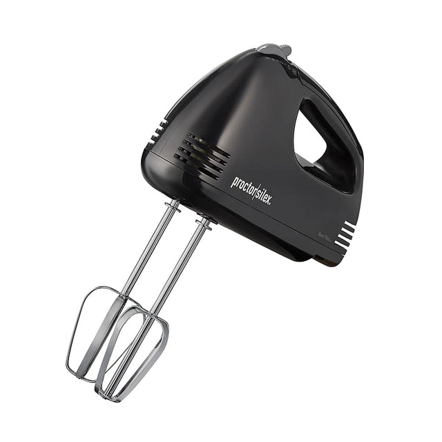 Front. Proctor Silex - Proctor Silex Easy Mix Hand Mixer, 5 Speeds, Black, 62507PS - BLACK.