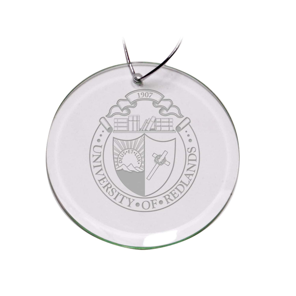 Jardine - University of Redlands Bulldogs 3'' Glass Round Ornament - Multicolor