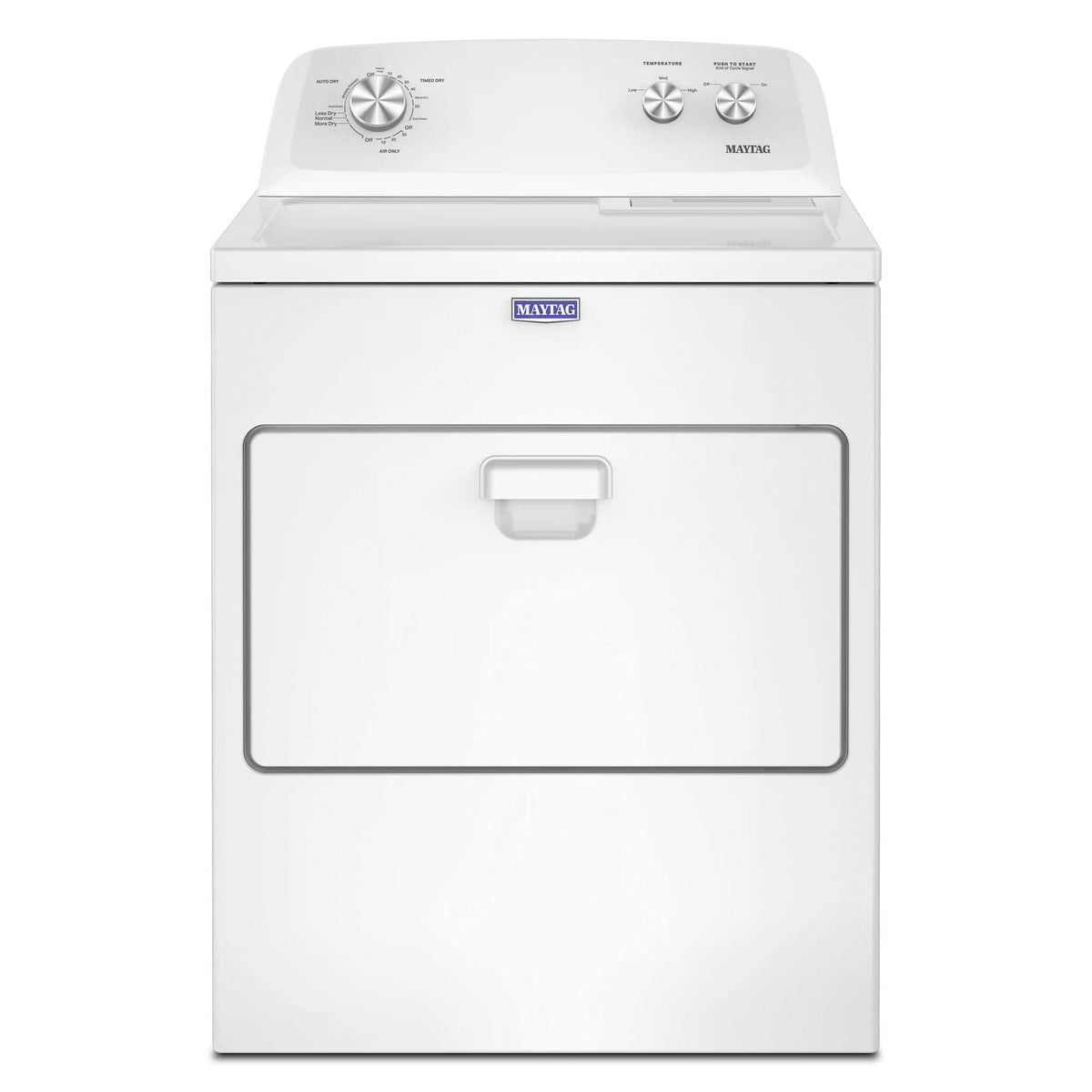 Maytag - 7.0 Cu. Ft. Electric Dryer with Wrinkle Prevent Option - White