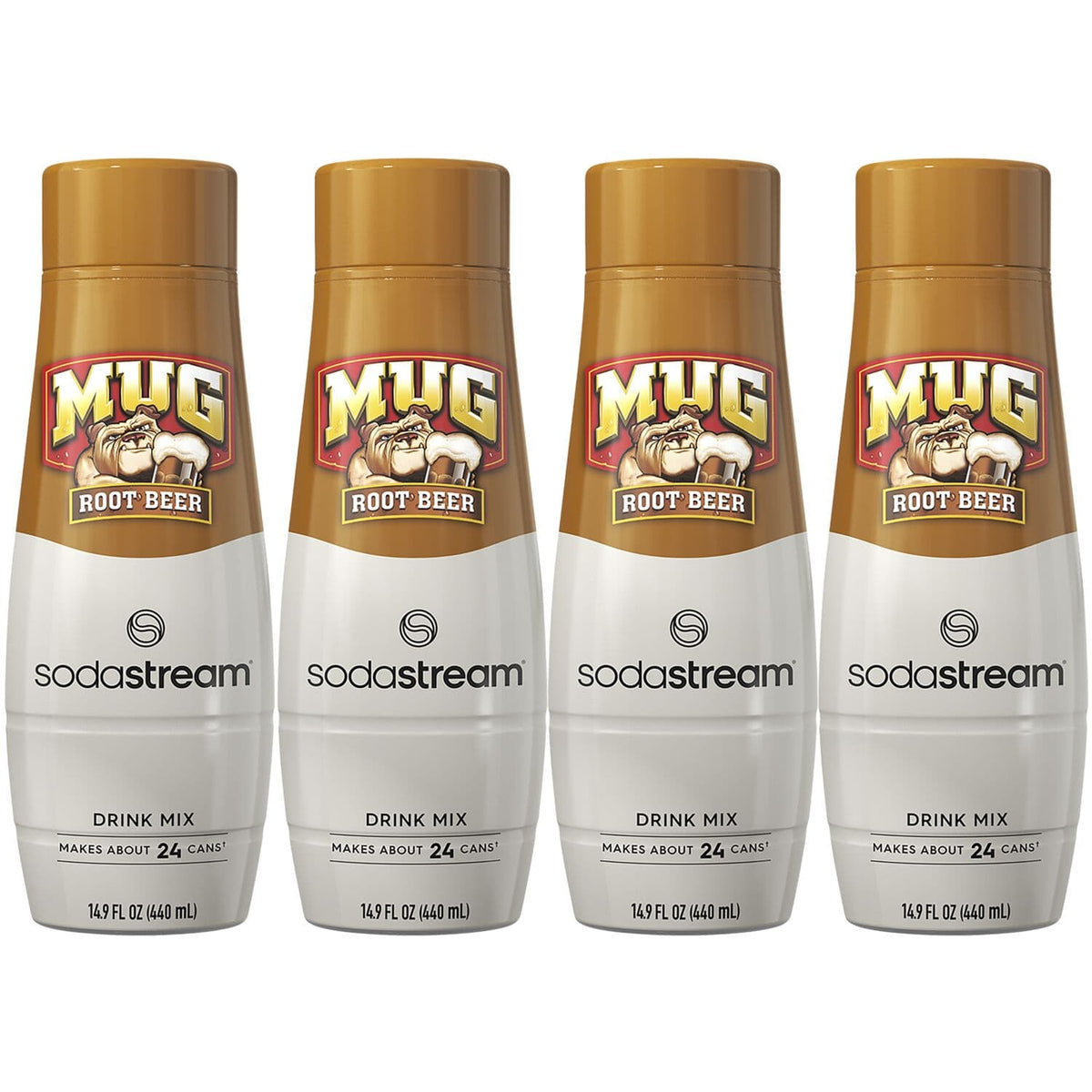 SodaStream - Mug Root Beer Drink Mix 4-Pack - Brown
