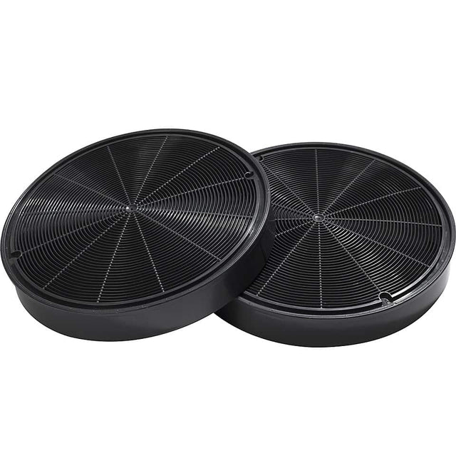 Front. GE - Range Hood Charcoal Filter – 2 pack - Black.