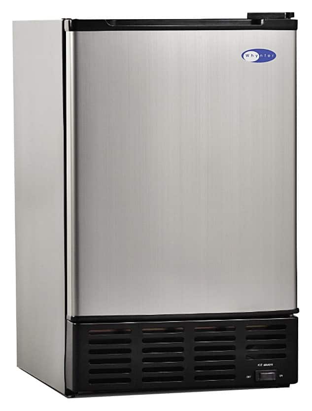 Whynter - 15" 12-Lb. Built-In Icemaker - Stainless Steel