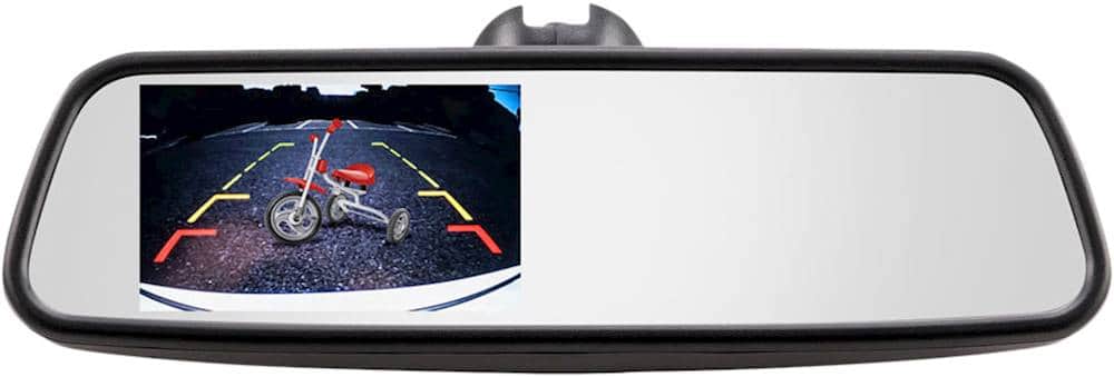 Metra - iBEAM 4.5" Replacement Rearview Mirror Monitor - Black