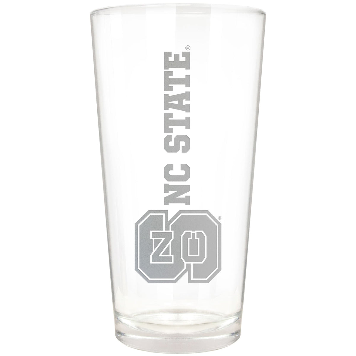 Great American Products - NC State Wolfpack Etched 16oz. Vertical Rally Cry Pint Glass - Multicolor