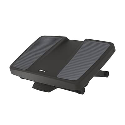 Front. Fellowes - Ultimate Tilt Adjustable Footrest - Black/Gray.