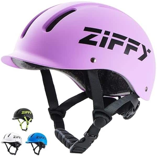 Joyfy - Kids/Toddler Bike Helmet, Adjustable, Lightweight, Safety Certified Scooter Helmet for Boys & Girls with Washable Inner - Medium - Purple