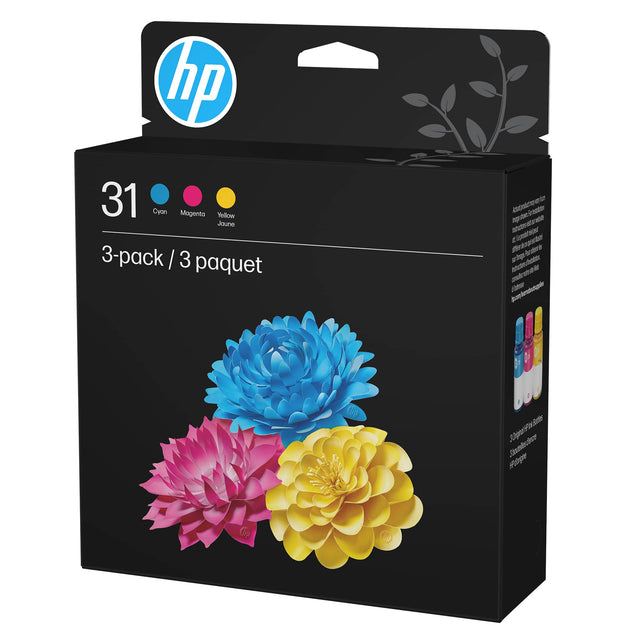 hp 31 Cyan Magenta Yellow Jaune 3-pack / 3 paquet