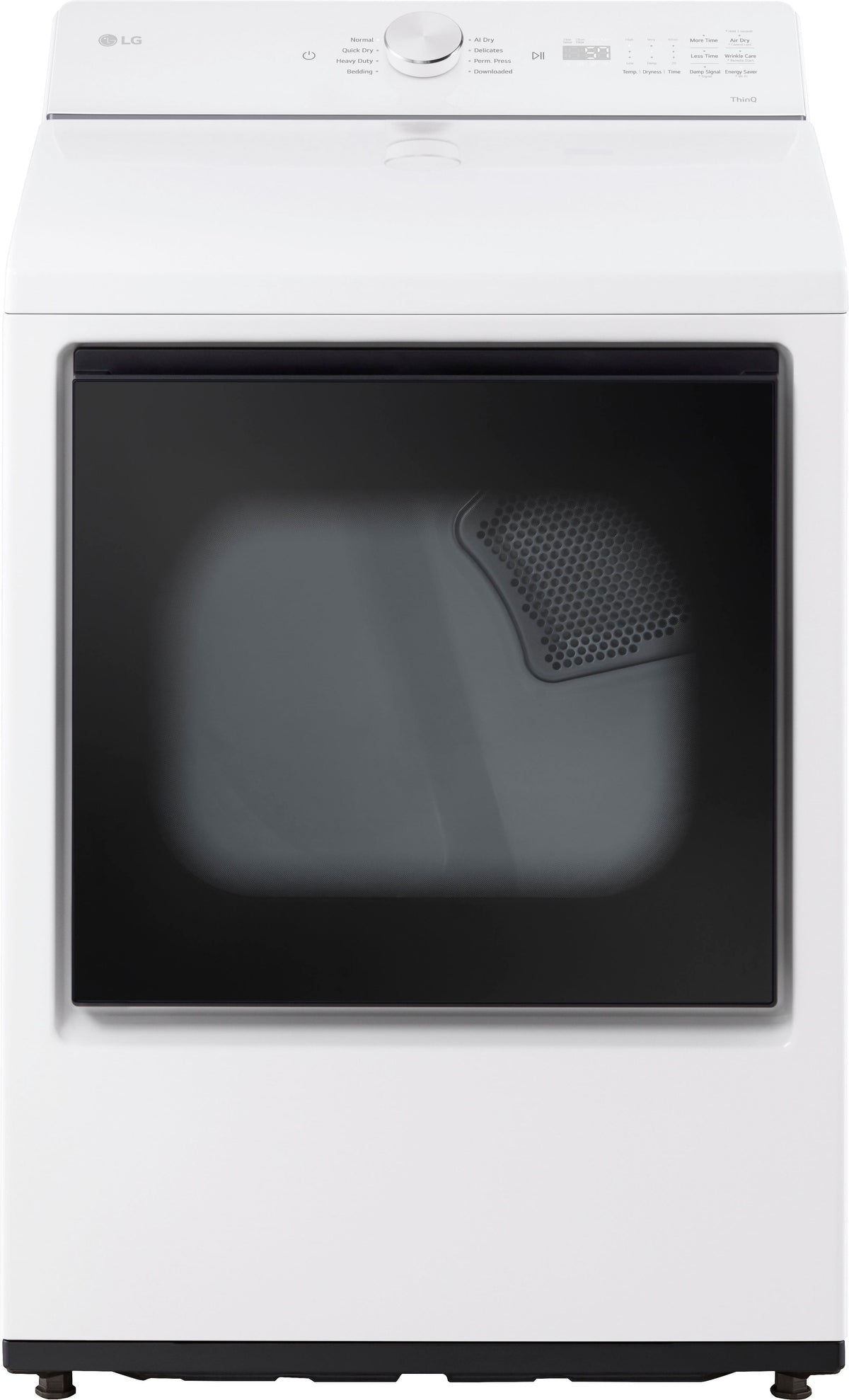 LG - 7.3 Cu. Ft. Smart Electric Dryer with Sensor Dry - Alpine White