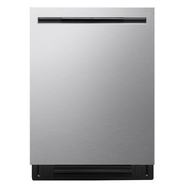 Front. LG - FlushFit 24-in Top Control Smart Built-In Stainless Steel Tub Dishwasher with 3rd Rack, 1-Hour Wash and Dry, 46dBA - PrintProof Stainless Steel.