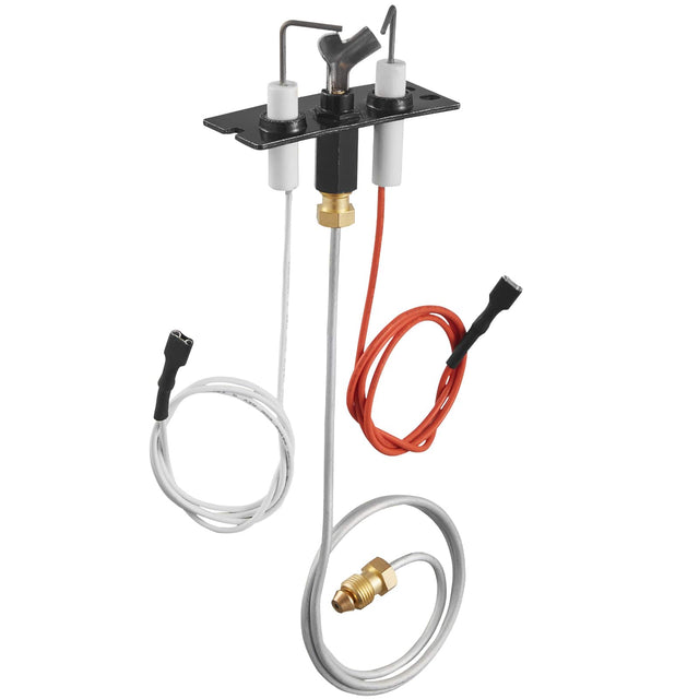 Front. VEVOR - Gas Pilot Assembly, OE 2090-012, 2198-012, SRV2090-012 Fireplace Gas Pilot Assembly, Natural Gas Ignition Replacement - Black.