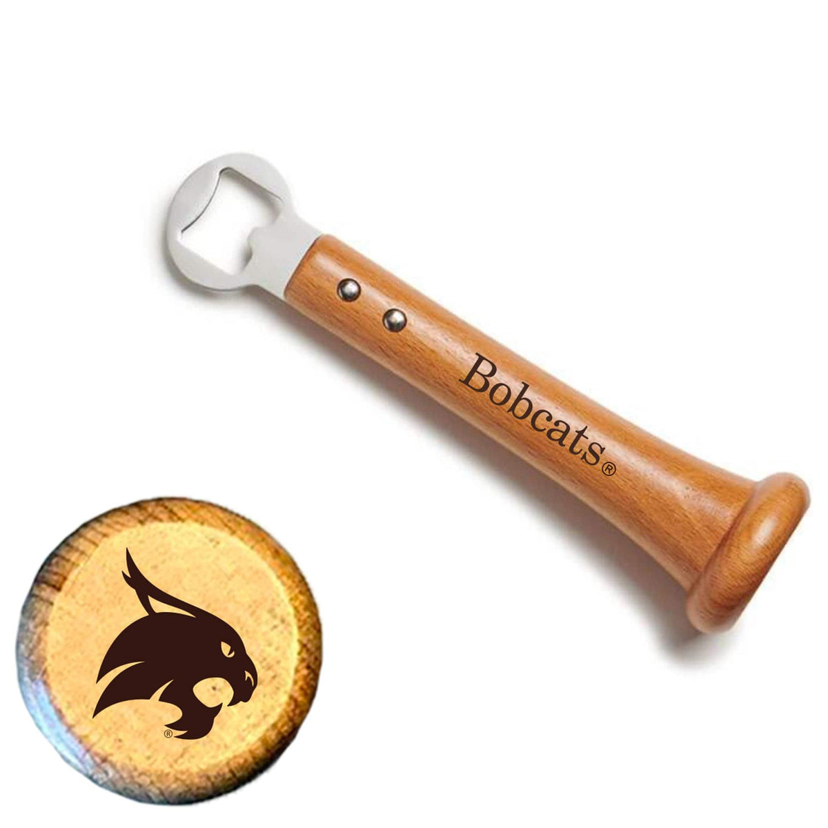 Baseball BBQ - Texas State Bobcats Pickoff Bottle Opener - Multicolor