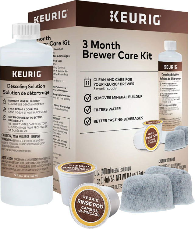 Front. Keurig - 3-Month Brewer Care Kit for Most Keurig Coffee Makers.
