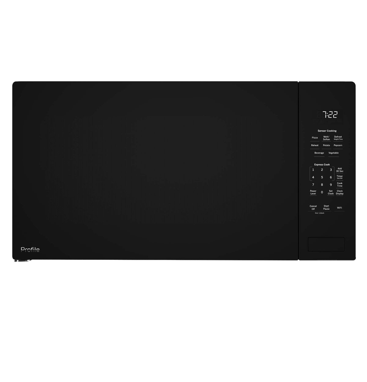 GE Profile - 2.2 Cu. Ft. Smart Built-In Microwave with Sensor Cooking and Glass Touch Controls - Black