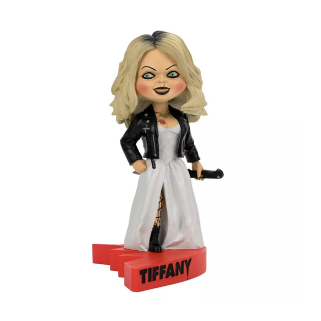 Front. NECA - NECA Bride of Chucky Head Knockers 7-Inch Figure (Chucky and Tiffany Bundle).