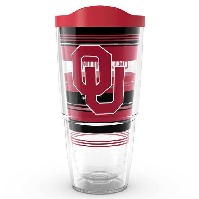 Front. Tervis - Oklahoma Sooners 24oz. Hype Stripe Classic Tumbler - Multicolor.