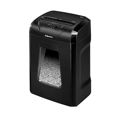 Fellowes - Powershred 12C 12-Sheet Cross-Cut Personal Shredder - Black