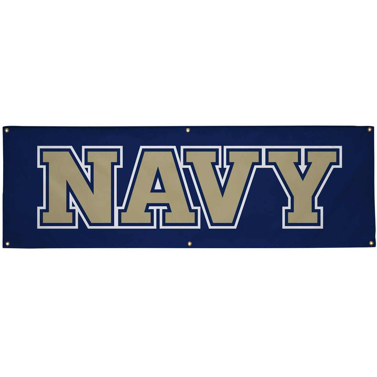 Victory Corps - Midshipmen 2' x 6' Wordmark Vinyl Banner - Navy