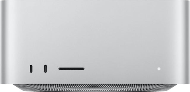 Front. Apple - Mac Studio Apple M5 Max chip with 36GB Memory and 512GB SSD - Silver.