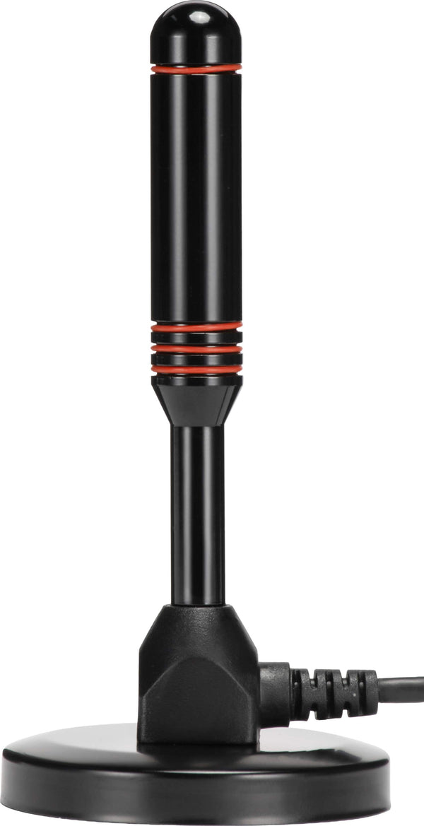 Core Innovations - Amplified Magnetic Indoor HDTV Antenna 60-Mile Range with 3G/4G LTE Filter - Black