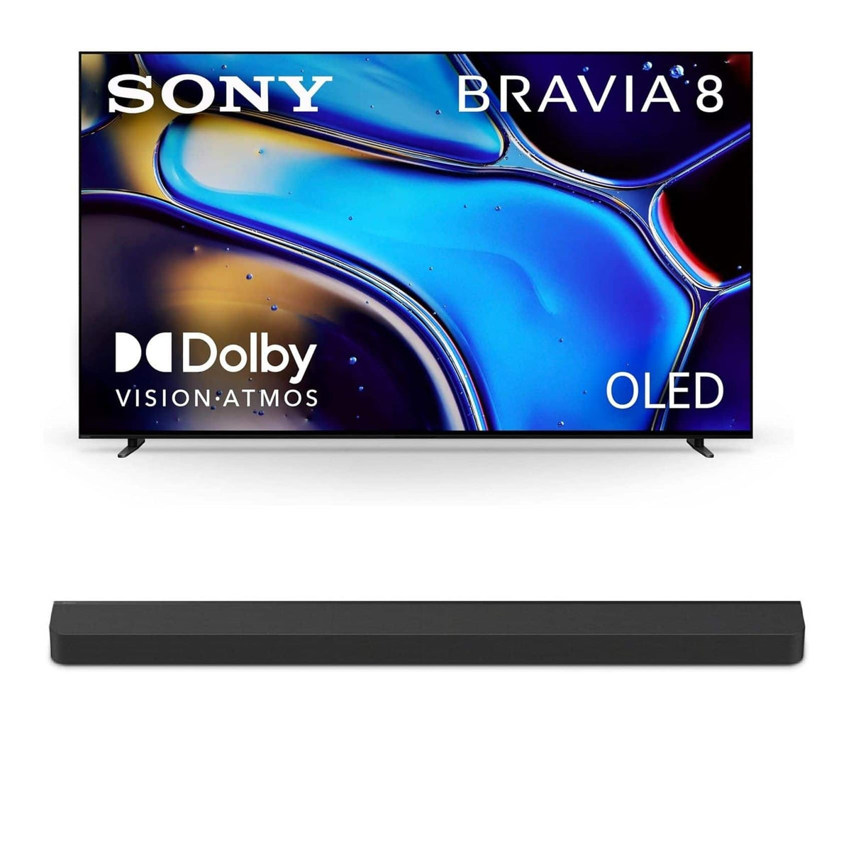 K55XR80 55 Inch IMAX Enhanced Bravia OLED 4K HDR Google TV with a Sony HT-A9000 BRAVIA Theater Bar Soundbar (2024)