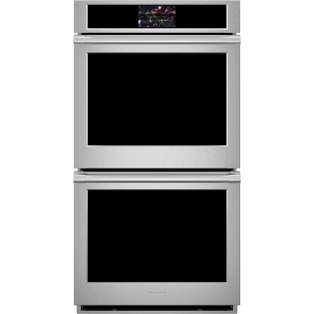 Monogram - Statement Collection 27" Built-In Double Electric Convection Wall Oven with LCD Controls - Stainless Steel