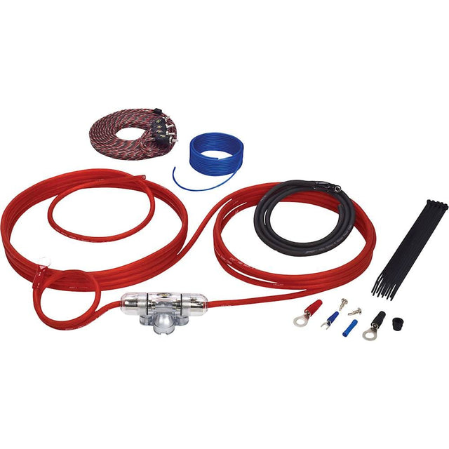 Front. Stinger - 4000 Series 8GA Complete Amplifier Wiring Kit for Car Audio Systems up to 600W/60A - Red.