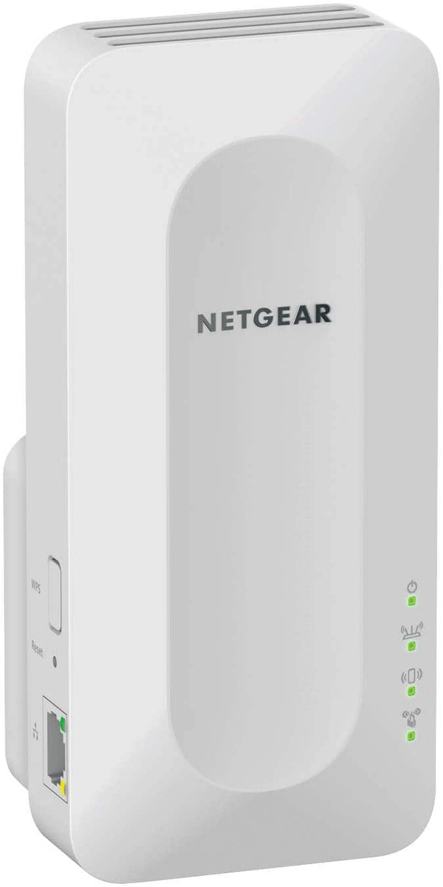 Angle. NETGEAR - NETGEAR Nighthawk Mesh WiFi 6 Extender EAX15, 1.8 Gbps, adds up to 1,500 sq ft. - White.
