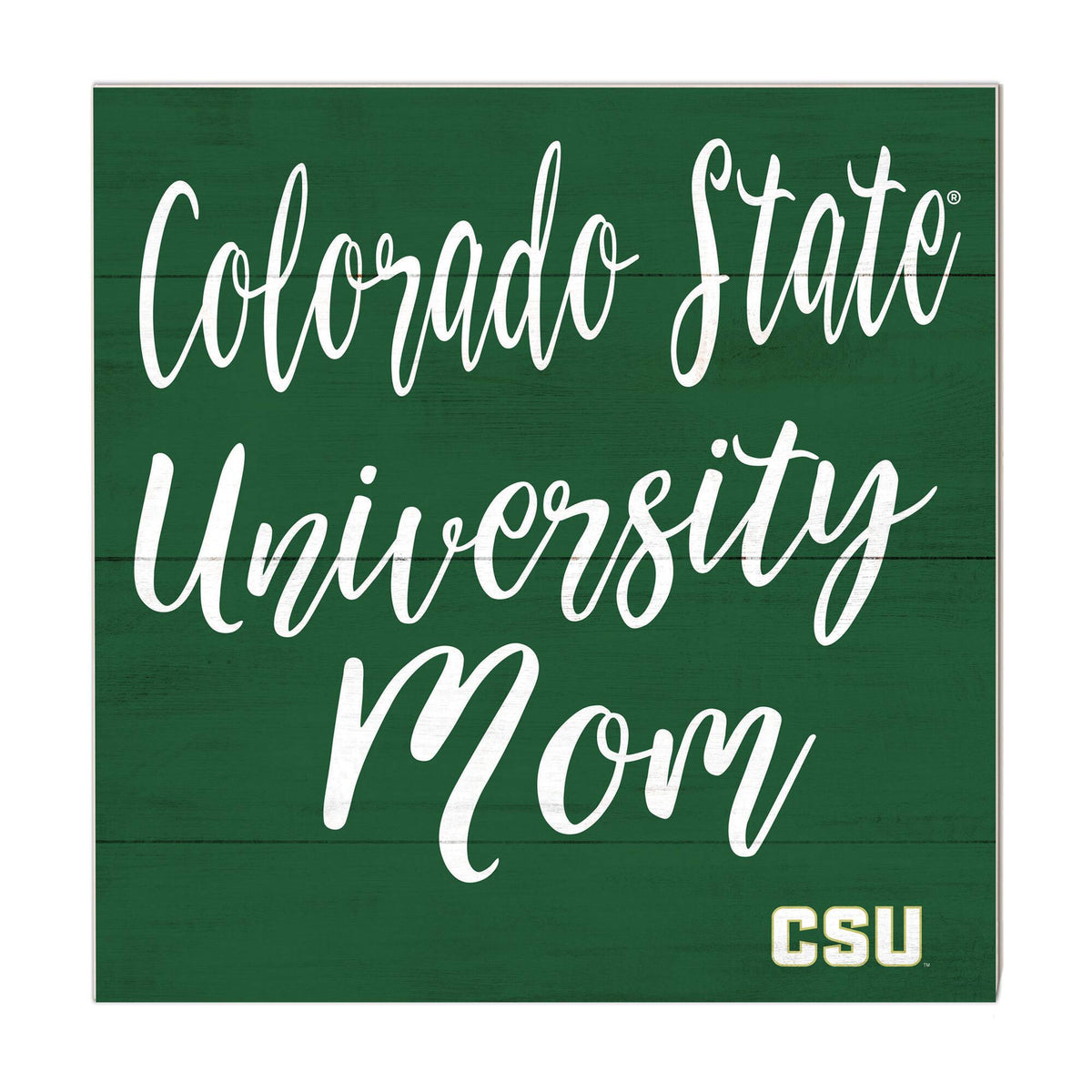 Jardine - Colorado State Rams 10'' x 10'' Mom Plaque - Green
