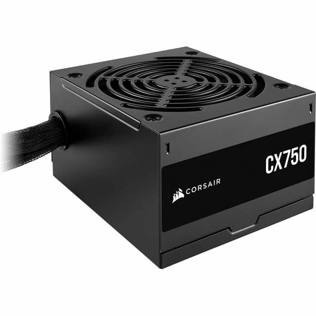 CORSAIR - CX Series™ CX750 - 750 Watt 80 PLUS Bronze ATX Power Supply - ATX - 120 V AC, 230 V AC Input - 3.3 V DC, 5