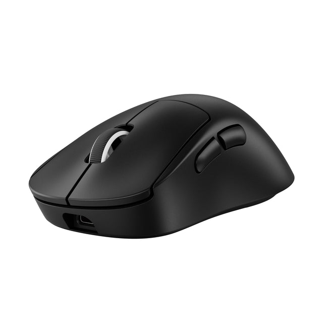 Front. Logitech - PRO X Superlight 2 DEX Lightweight Wireless Optical HERO 2 Sensor 44 000 DPI Gaming Mouse with 5 Programmable Buttons - Black.