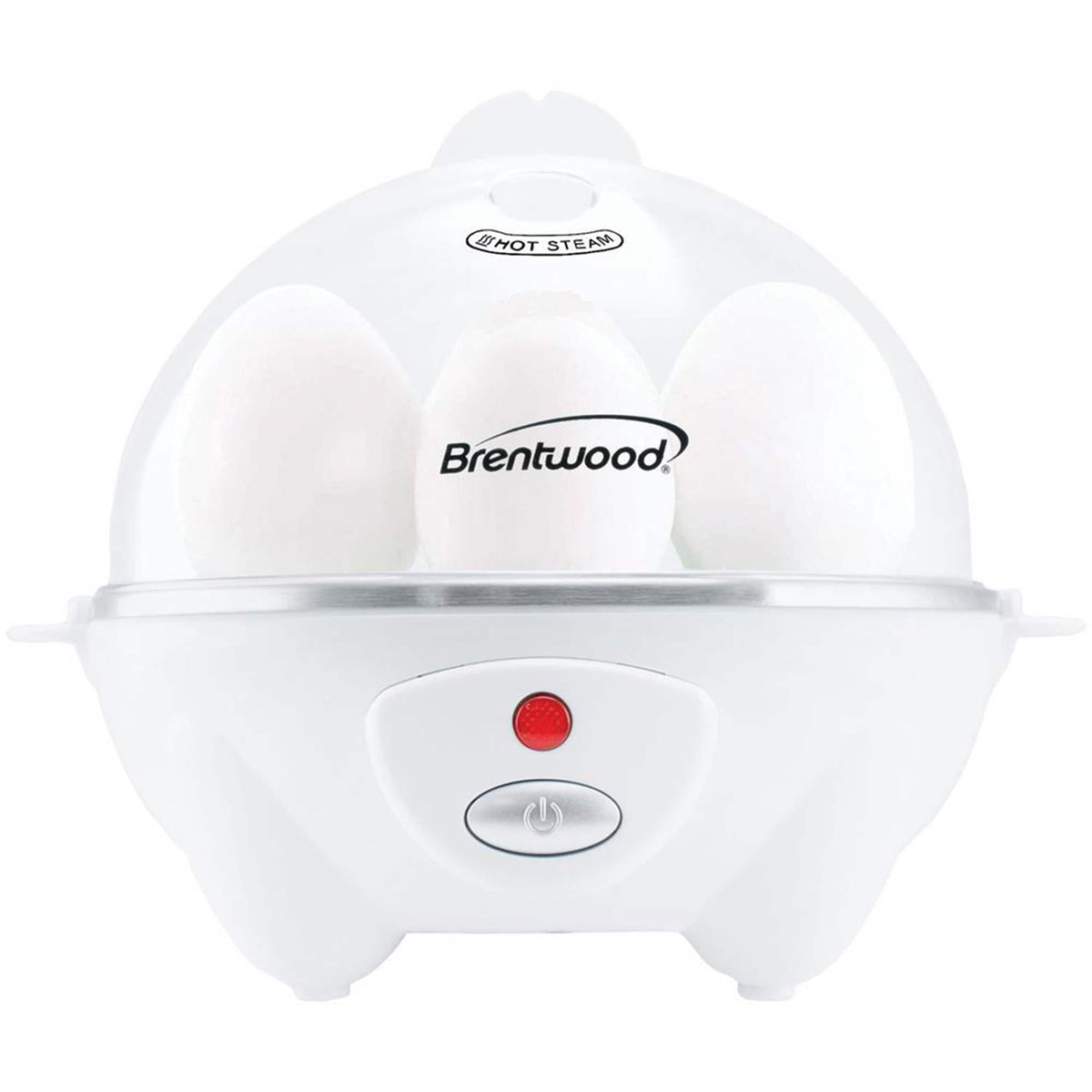 Brentwood - Electric 7 Egg Cooker with Auto Shut Off - White