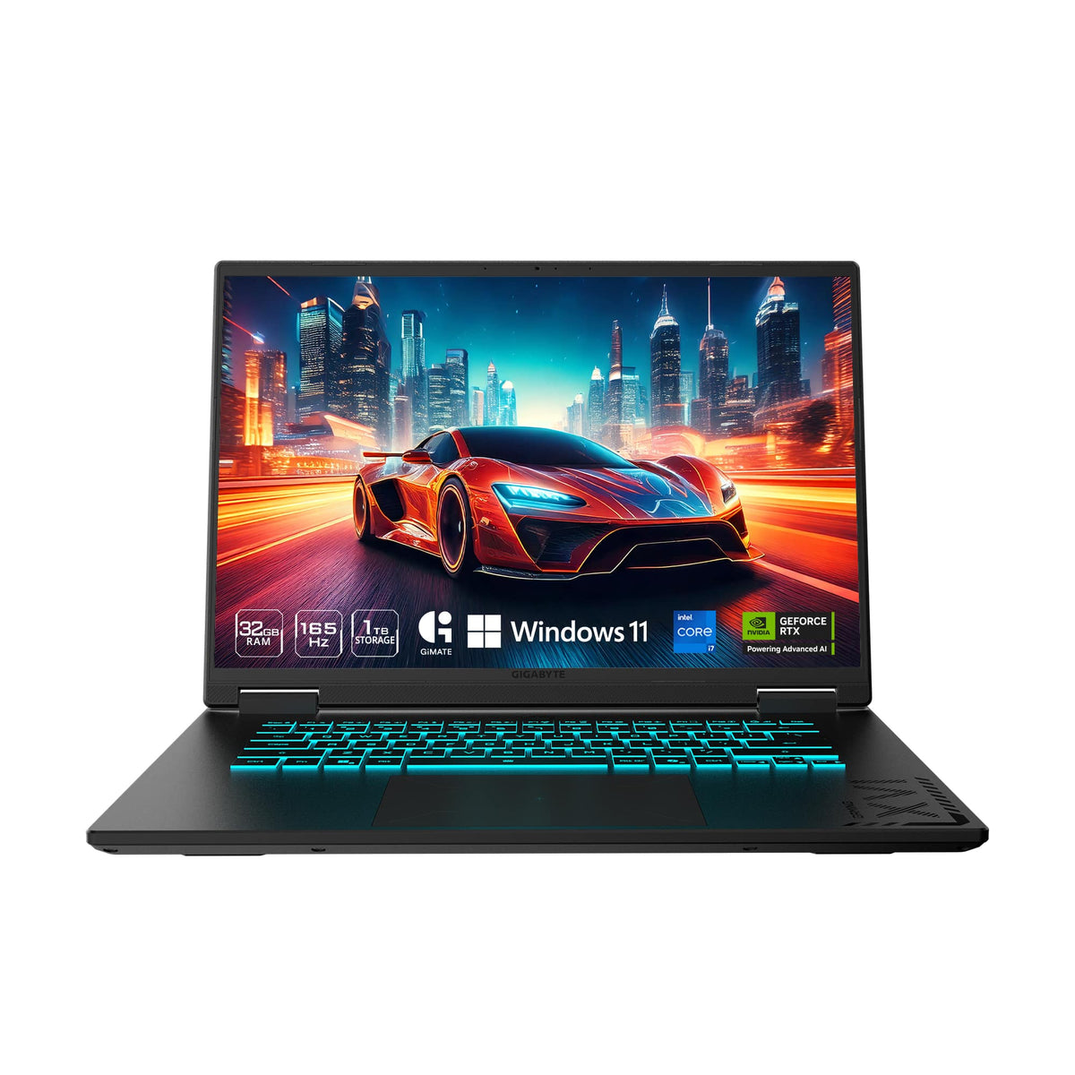 GIGABYTE - GAMING A16 - 16" 165Hz 1920x1200 WUXGA Intel Core i7-13620H - 1TB SSD - 32GB DDR5 RAM - GeForce RTX 5060 - Black Steel