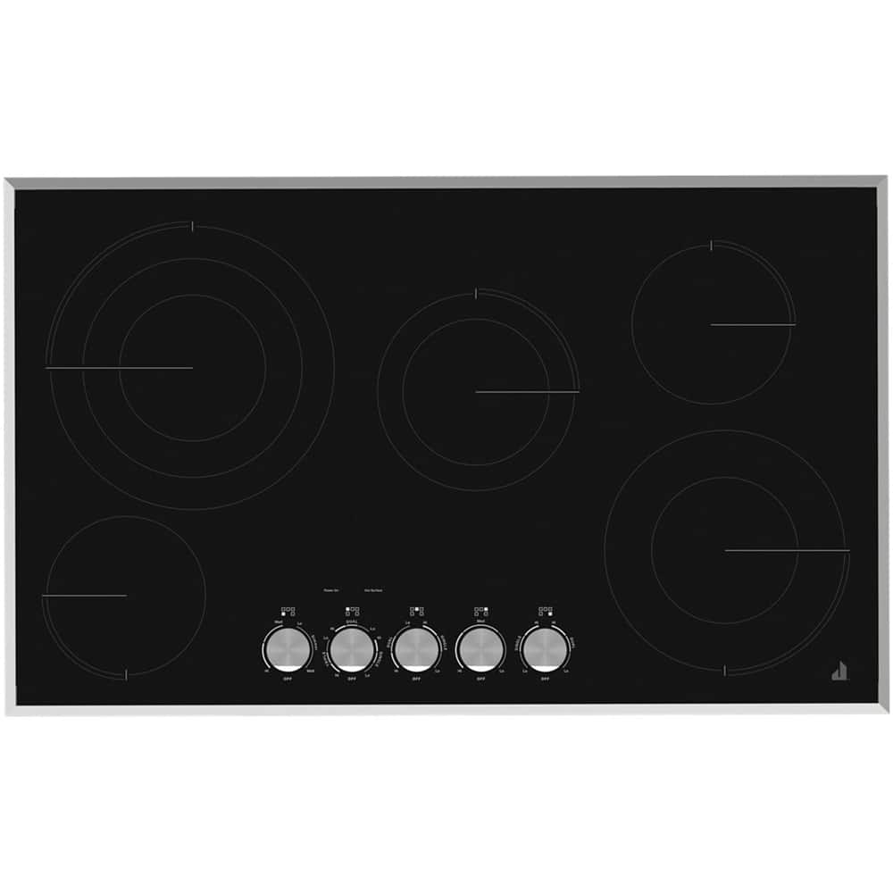 JennAir - 36 in. Wide 5 Element Electric Cooktop - Black