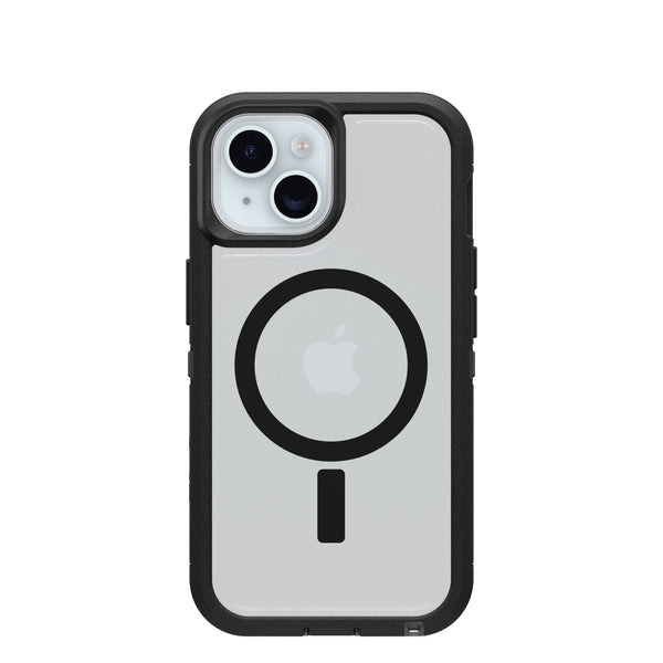 OtterBox - Defender Series Pro XT Hard Shell for MagSafe for Apple iPhone 17e, iPhone 16e, iPhone 15, iPhone 14, iPhone 13 - Dark Side